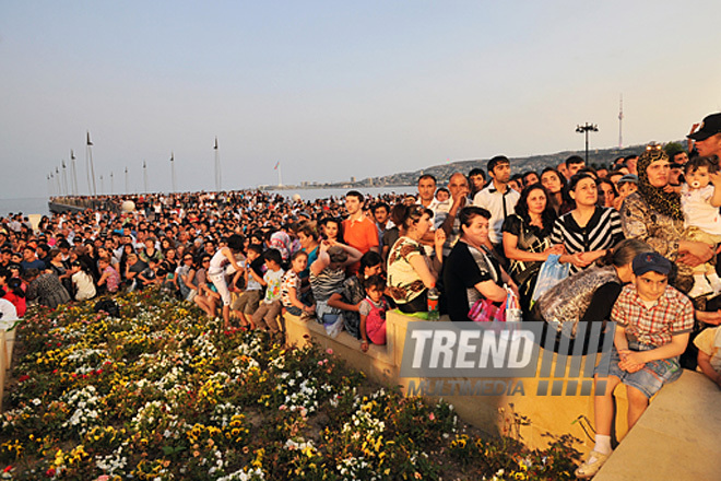 Baku holds concert and fireworks in honor of  National Salvation Day, Azerbaijan, June 15, 2011