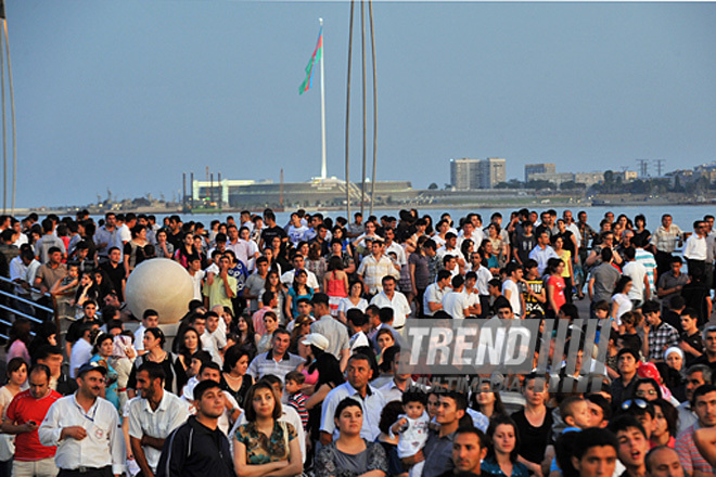 Baku holds concert and fireworks in honor of  National Salvation Day, Azerbaijan, June 15, 2011