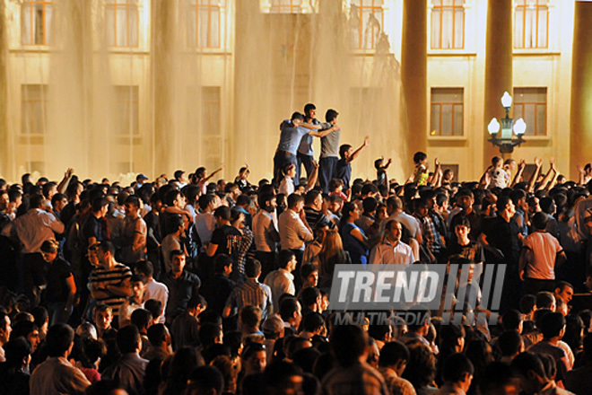 Baku holds concert and fireworks in honor of  National Salvation Day, Azerbaijan, June 15, 2011