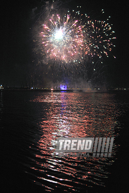 Baku holds concert and fireworks in honor of  National Salvation Day, Azerbaijan, June 15, 2011