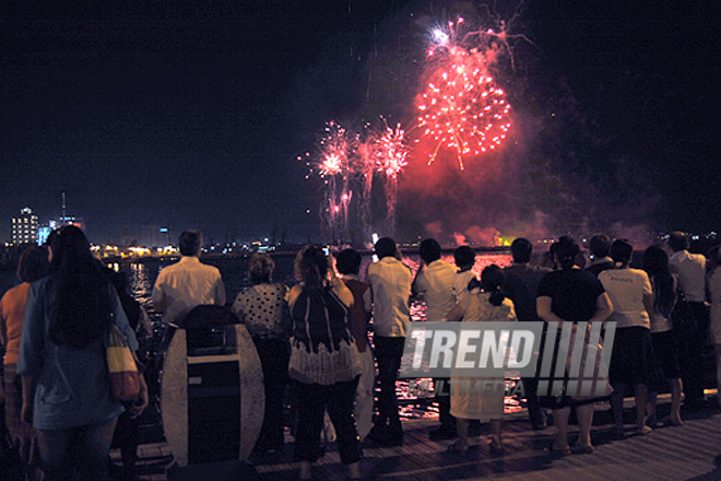 Baku holds concert and fireworks in honor of  National Salvation Day, Azerbaijan, June 15, 2011