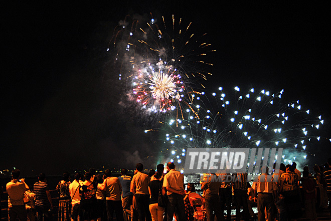 Baku holds concert and fireworks in honor of  National Salvation Day, Azerbaijan, June 15, 2011