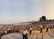 Baku holds concert and fireworks in honor of  National Salvation Day, Azerbaijan, June 15, 2011