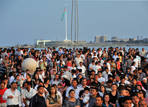 Baku holds concert and fireworks in honor of  National Salvation Day, Azerbaijan, June 15, 2011