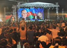 Baku holds concert and fireworks in honor of  National Salvation Day, Azerbaijan, June 15, 2011