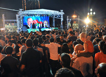 Baku holds concert and fireworks in honor of  National Salvation Day, Azerbaijan, June 15, 2011