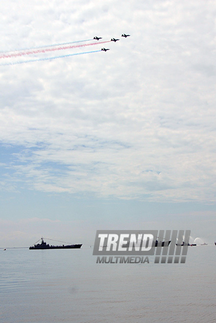 Military parade rehearsal in Baku, June 24, 2011