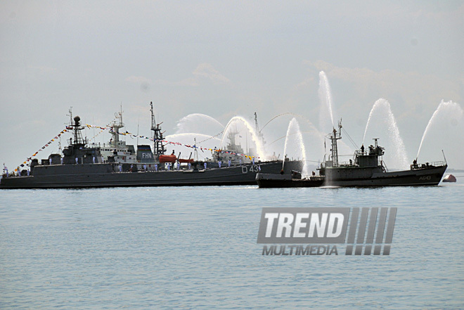 Military parade rehearsal in Baku, June 24, 2011