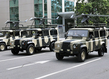 Military parade rehearsal in Baku, June 24, 2011