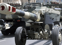 Military parade rehearsal in Baku, June 24, 2011