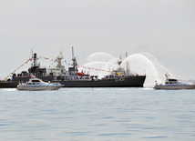 Military parade rehearsal in Baku, June 24, 2011