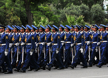 Military parade rehearsal in Baku, June 24, 2011