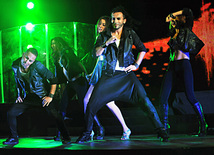 Emin Agalarov’s concert with the stars of "Eurovision" at the opening of Sea Breeze Resort, Safura Alizadeh, Baku, Azerbaijan, July 9, 2011