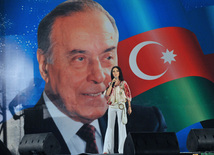 Baku National Park hosted a concert and a grand firework to mark the anniversary of Heydar Aliyev’s coming to power in Azerbaijan, Baku, Azerbaijan, July 14, 2011