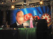 Baku National Park hosted a concert and a grand firework to mark the anniversary of Heydar Aliyev’s coming to power in Azerbaijan, Baku, Azerbaijan, July 14, 2011