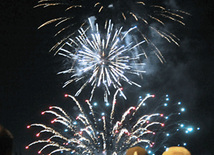 Baku National Park hosted a concert and a grand firework to mark the anniversary of Heydar Aliyev’s coming to power in Azerbaijan, Baku, Azerbaijan, July 14, 2011