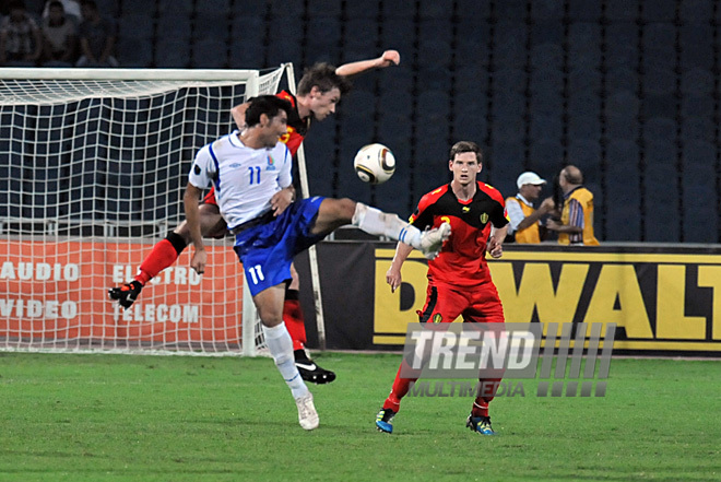 Futbol üzrə 2012-ci il Avropa çempionatının seçmə mərhələsi çərçivəsində keçirilən Azərbaycan-Belçika oyunu, Bakı, Azərbaycan, 02 sentyabr 2011-ci il