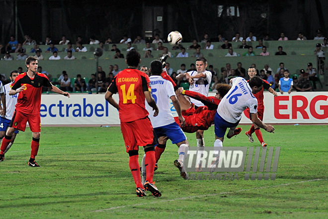 Futbol üzrə 2012-ci il Avropa çempionatının seçmə mərhələsi çərçivəsində keçirilən Azərbaycan-Belçika oyunu, Bakı, Azərbaycan, 02 sentyabr 2011-ci il