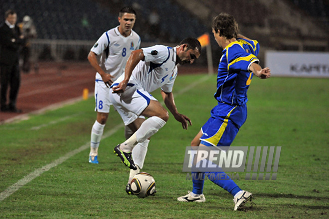 Azerbaijan –Kazakhstan match under UEFA EURO 2012 qualifying tour, Baku, Azerbaijan, September 6, 2001