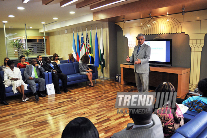 The training on study of the Caspian states ended at the Azerbaijan Diplomatic Academy, Baku, Azerbaijan, Sept. 9, 2011