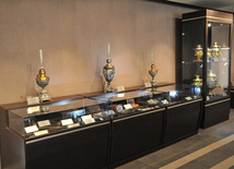 Antique kerosene lamps, Gala, Azerbaijan, Sept.9, 2011