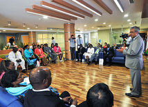 Diplomats from the Republic of South Africa, Nigeria, Uganda, Zimbabwe, Namibia, Gambia and Madagascar, Baku, Azerbaijan, Sept. 9, 2011