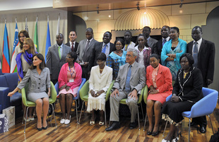 The training on study of the Caspian states ended at the Azerbaijan Diplomatic Academy, Baku, Azerbaijan, Sept. 9, 2011