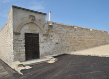 "Bairamali hamam" was known as "Bey hamam" in ancient times. This hamam was also reconstructed in 1881 by Bairamali. This hamam belongs to the XII-XIV centuries. Gala Archeological-Ethnographic Museum Complex. Azerbaijan, Sep.16, 2011