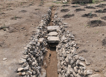 Architectural monuments have historical significance. They prove that this area was the old settlement of people.  Gala Archeological-Ethnographic Museum Complex. Azerbaijan, Sep.16, 2011