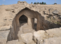 Proper attention was not paid to "Gum hamam", situated on a hill, for a long time. Gala Archeological-Ethnographic Museum Complex. Azerbaijan, Sep.16, 2011