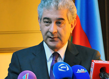 Deputy Chairman and Executive Secretary of the ruling New Azerbaijan Party (NAP) Ali Ahmedov. Baku, Azerbaijan, Okt.07, 2011