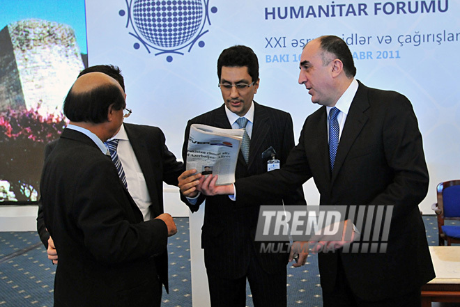 International Humanitarian Forum "XXI century: hopes and challenges". Baku, Azerbaijan, Okt.10, 2011 