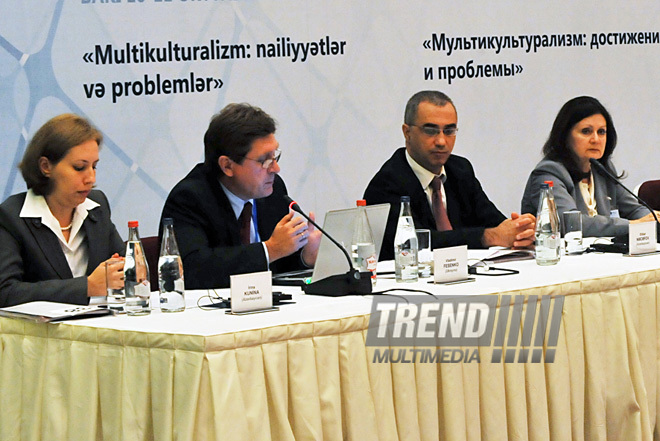 The second day of the Baku International Humanitarian Forum. Baku, Azerbaijan, Okt.11, 2011