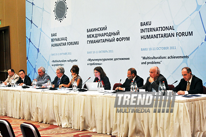 The second day of the Baku International Humanitarian Forum. Baku, Azerbaijan, Okt.11, 2011