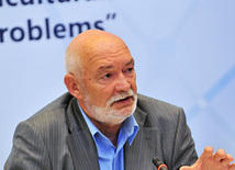 The second day of the Baku International Humanitarian Forum. Bulgarian former ambassador to Azerbaijan Ivan Palchev. Baku, Azerbaijan, Okt.11, 2011