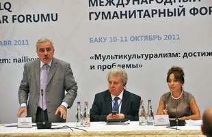 The second day of the Baku International Humanitarian Forum. Baku, Azerbaijan, Okt.11, 2011