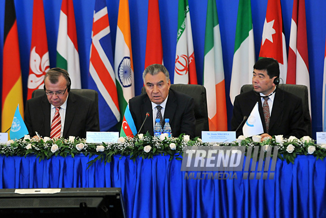 The International conference on combating drug trafficking. Baku, Azerbaijan, Oct.17, 2011