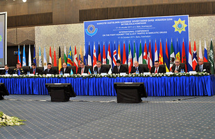 The International conference on combating drug trafficking. Baku, Azerbaijan, Oct.17, 2011