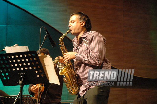 American musician Rudresh Mahanthappa’s performance within the International Jazz Festival 2011. Baku, Azerbaijan, Oct.18, 2011