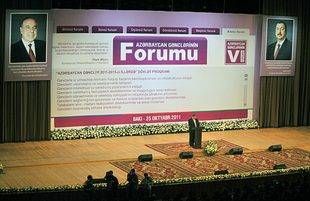 VI Forum of Azerbaijani Youth adopts resolution. Baku, Azerbaijan, Oct.25, 2011