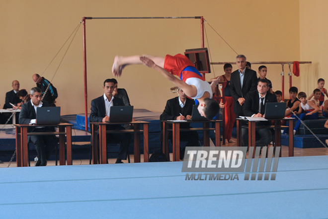 18th Azerbaijan Gymnastics Championship opened. Baku, Azerbaijan, Nov.03, 2011
