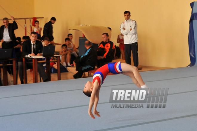 18th Azerbaijan Gymnastics Championship opened. Baku, Azerbaijan, Nov.03, 2011
