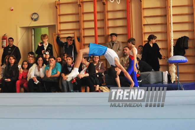 18th Azerbaijan Gymnastics Championship opened. Baku, Azerbaijan, Nov.03, 2011
