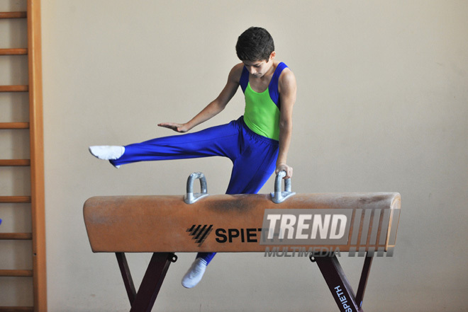 18th Azerbaijan Gymnastics Championship opened. Baku, Azerbaijan, Nov.03, 2011
