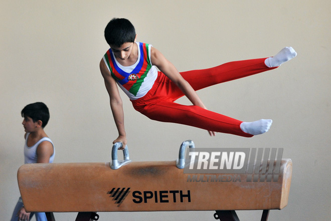 18th Azerbaijan Gymnastics Championship opened. Baku, Azerbaijan, Nov.03, 2011
