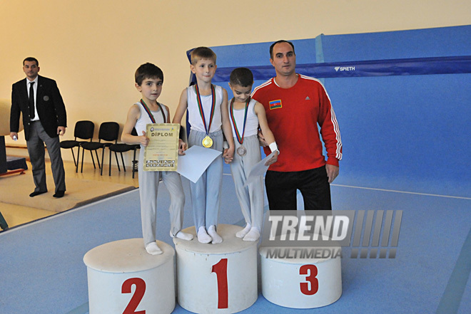 18th Azerbaijan Gymnastics Championship finished. Baku, Azerbaijan, Nov.04, 2011
