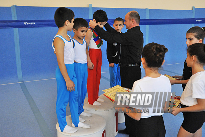 18th Azerbaijan Gymnastics Championship finished. Baku, Azerbaijan, Nov.04, 2011
