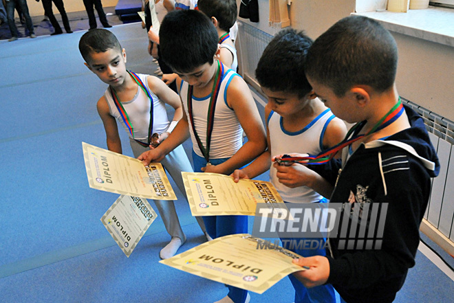 18th Azerbaijan Gymnastics Championship finished. Baku, Azerbaijan, Nov.04, 2011
