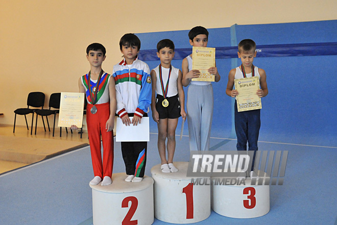 18th Azerbaijan Gymnastics Championship finished. Baku, Azerbaijan, Nov.04, 2011
