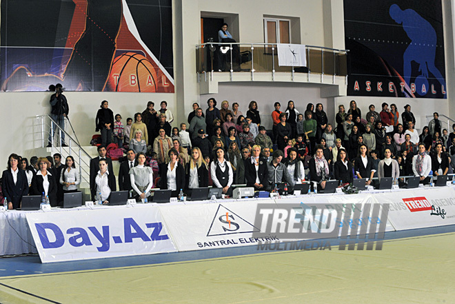 The 18th Azerbaijan Championship and Baku Championship on Rhythmic Gymnastics kicked off. Baku, Azerbaijan, Nov.18, 2011